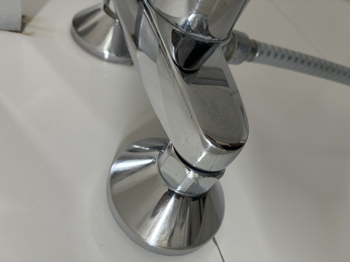 After cleaning: Chrome Fixture